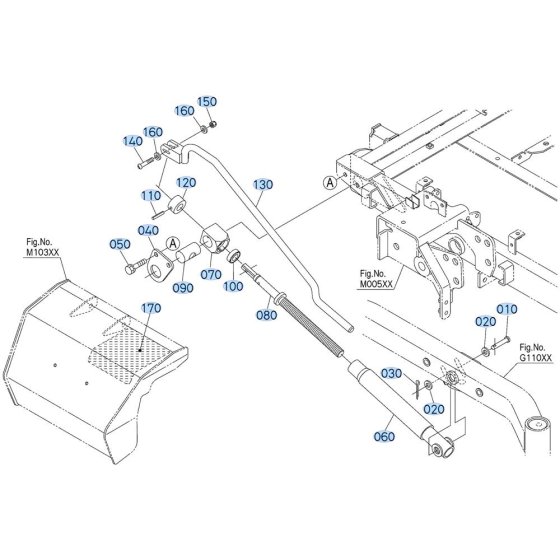 Lift Adjuster Assembly for Kubota ZD1011 Zero-Turn Mower