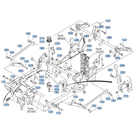 Lift Arm Assembly for Kubota ZD1011 Zero-Turn Mower