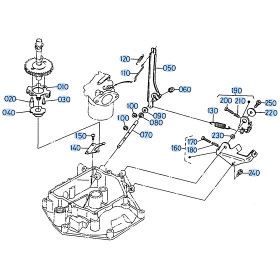Governor Assembly for Kubota AT25 Tiller