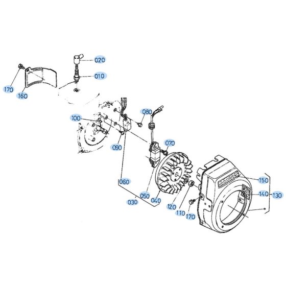 Magneto Assembly for Kubota AT55 Tiller