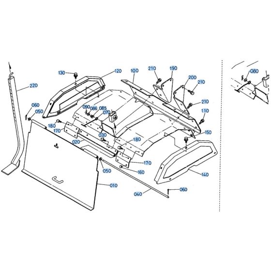 Cover Assembly for Kubota AT70S Tiller