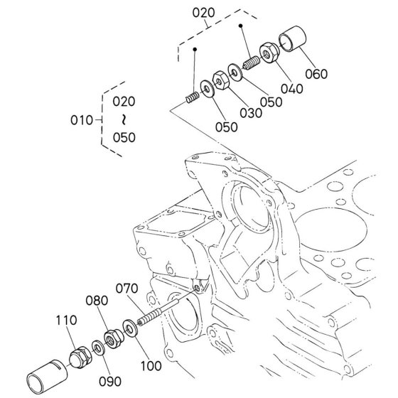 Idle Apparatus Assembly for Kubota D902-E2B Engine