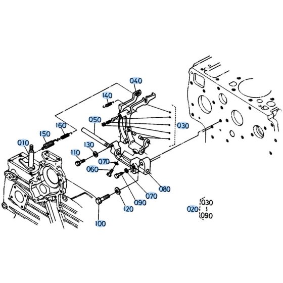 Governor Assembly for Kubota KH151 Mini Excavator