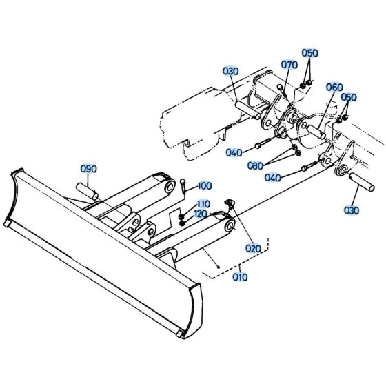 Dozer Assembly for Kubota KH191 Mini Excavator
