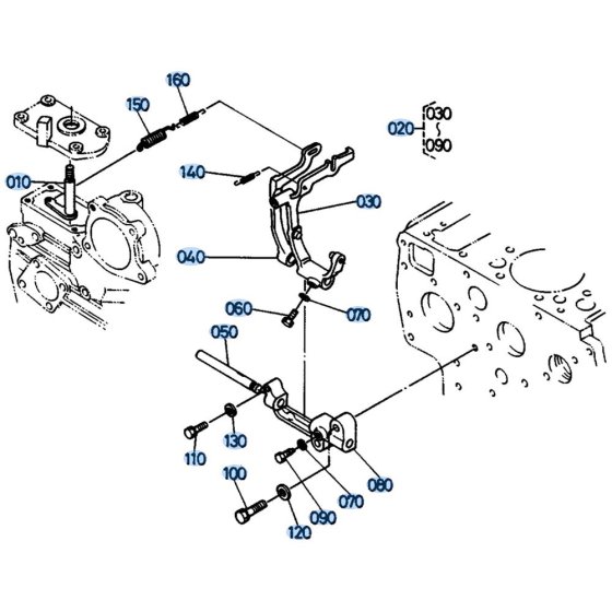 Governor Assembly for Kubota KH191 Mini Excavator