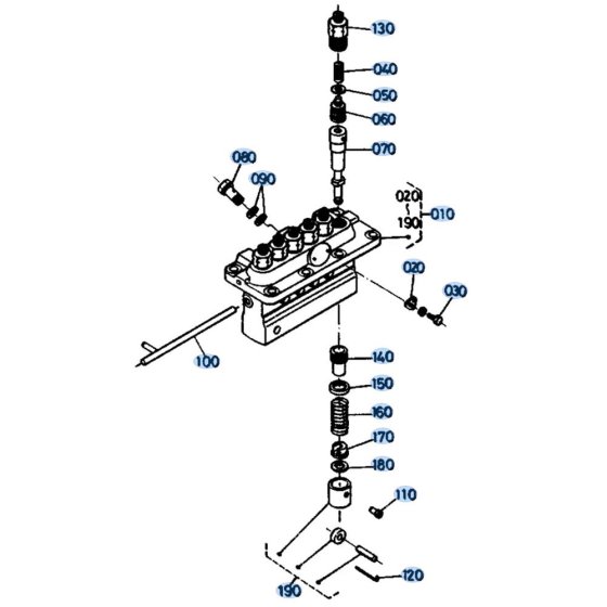 Injection Pump Assembly for Kubota KH191 Mini Excavator