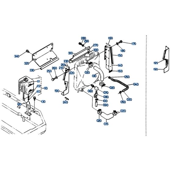 Water Pipe Assembly for Kubota KH191 Mini Excavator