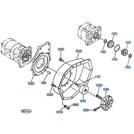 Pump Housing Assembly for Kubota KH35
