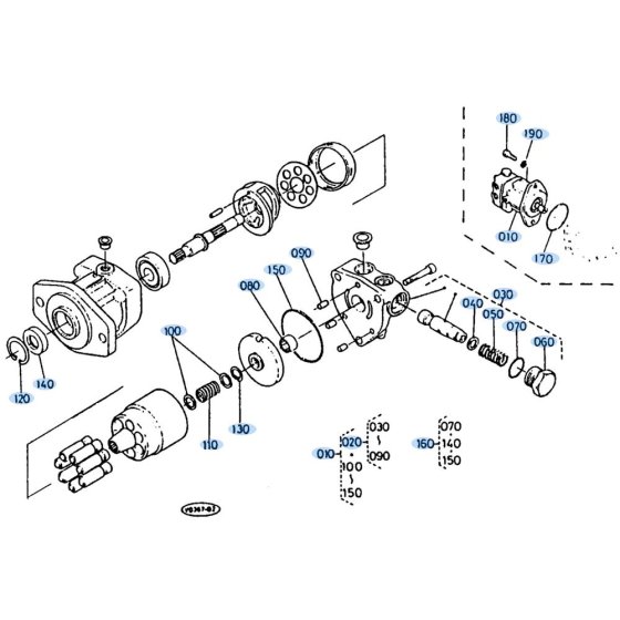 Drive Motor for Kubota KH35