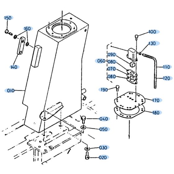 Oil Tank Assembly for Kubota KH35