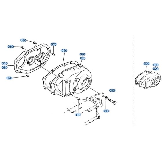 Drive Gear Case for Kubota KH35
