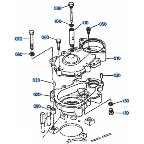 Swivel Gear Case for Kubota KH36