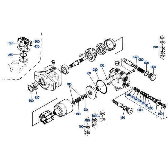 Swivel Motor for Kubota KH41