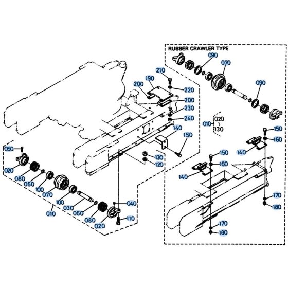 Track Roller Assembly for Kubota KH41