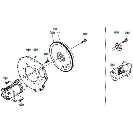 Flywheel Assembly for Kubota KH41