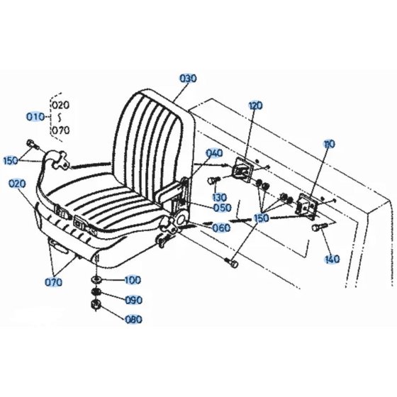 Seat Assembly for Kubota KH51