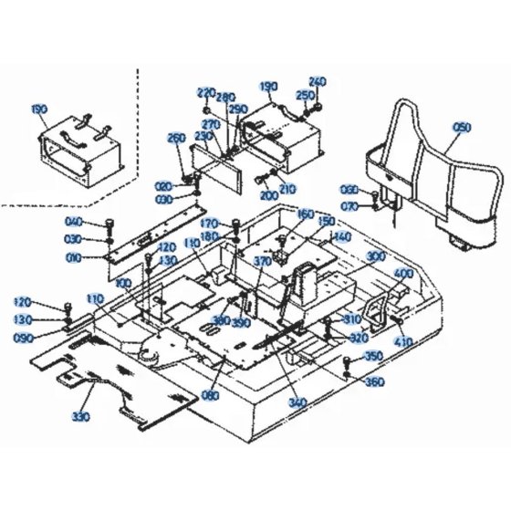 Floor Plate Assembly for Kubota