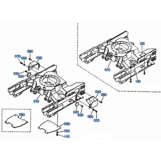 Track Frame Assembly for Kubota