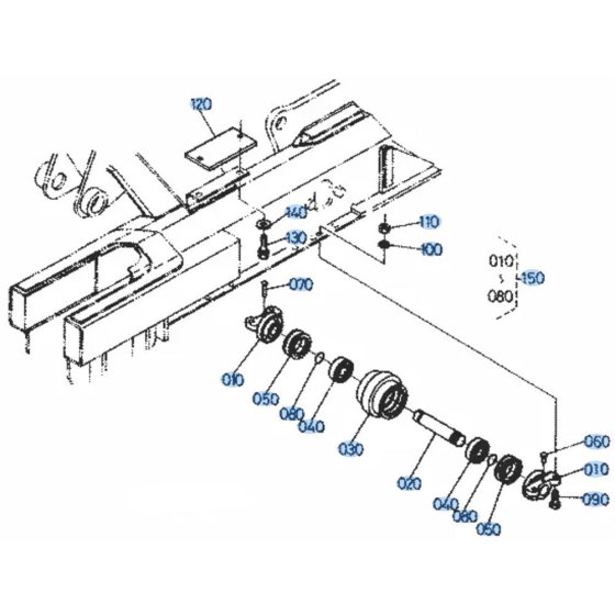 Track Roller Assembly for Kubota KH51