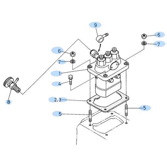 Injection Pump for Kubota KH60