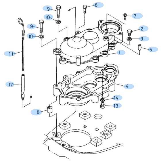 Swing Gear Case for Kubota KH60