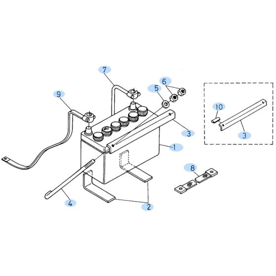 Battery Assembly for Kubota KH60