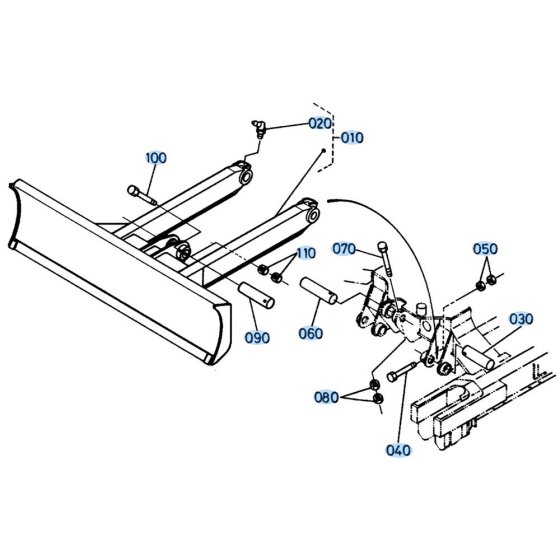 Dozer Assembly for Kubota KH61 Mini Excavator