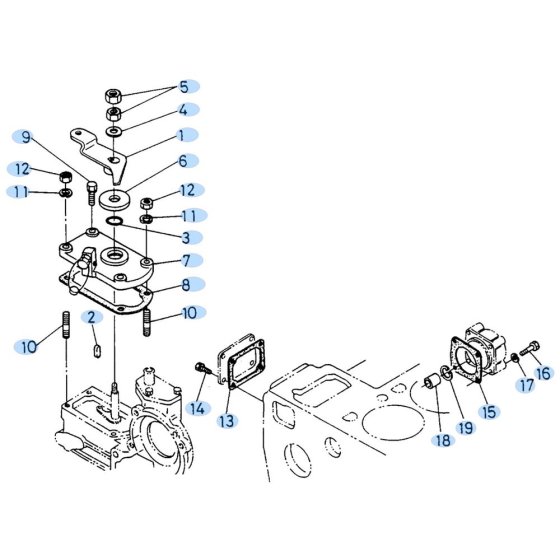 Speed Control Plate Assembly for Kubota KH90 Mini Excavator