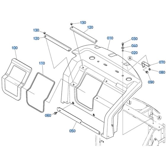 Bonnet Assembly for Kubota KX030-4 Mini Excavator