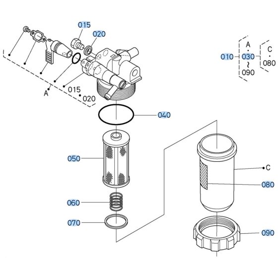 Separator Assembly for Kubota KX030-4 Mini Excavator
