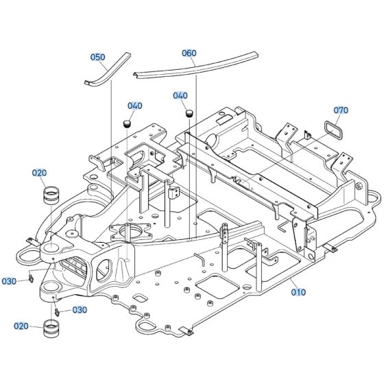 Swivel Frame Assembly for Kubota KX030-4 Mini Excavator