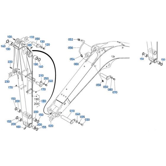 Arm Assembly for Kubota KX080-3 Mini Excavator