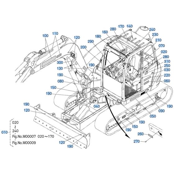 Decals for Kubota KX080-4s Mini Excavator