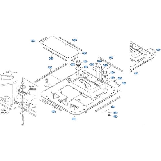 Step Assembly for Kubota KX080-5 Mini Excavator