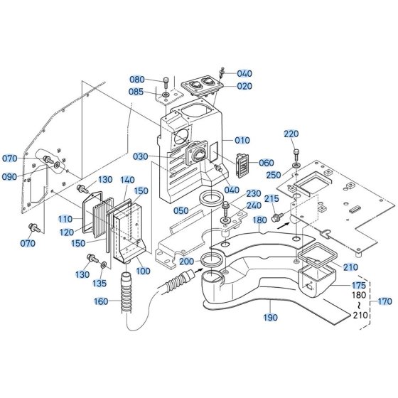 Air Conditioner Assembly for Kubota KX161-3s Mini Excavator