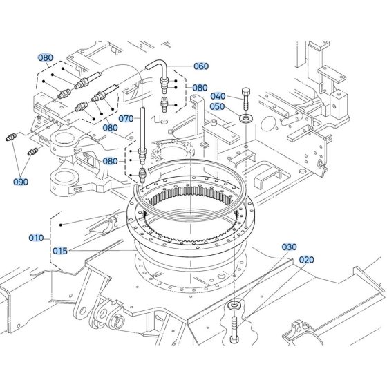 Swivel Bearing Assembly for Kubota KX161-3s Mini Excavator