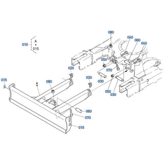 Blade Assembly for Kubota KX91-3s Mini Excavator