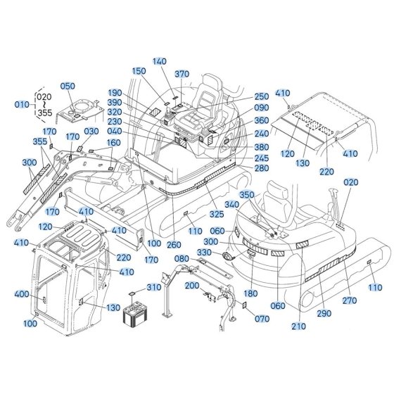Decals for Kubota KX91-3s Mini Excavator