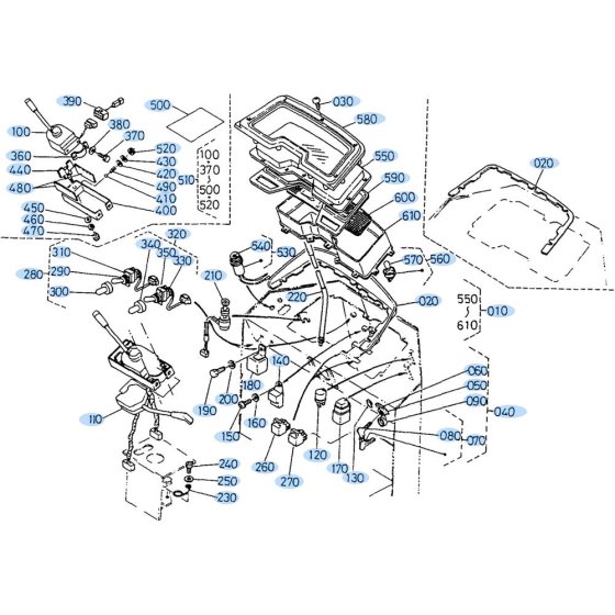 Instrument Panel Assembly for Kubota R310 Loader