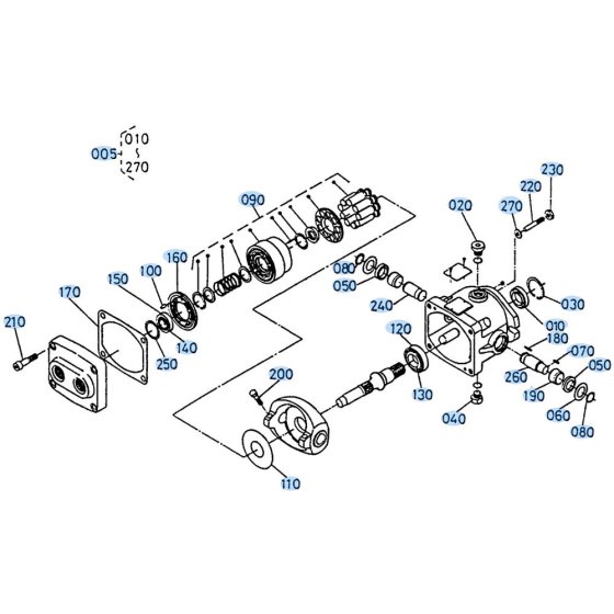 Motor Assembly for Kubota R310 Loader
