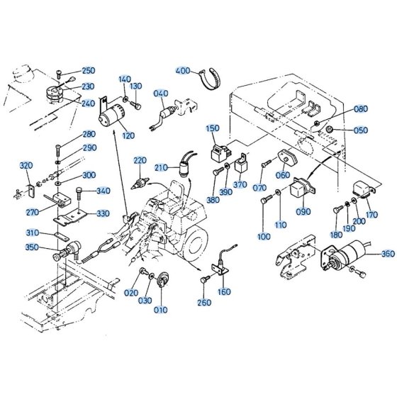 Instrument Panel Assembly -1 for Kubota R400 Loader