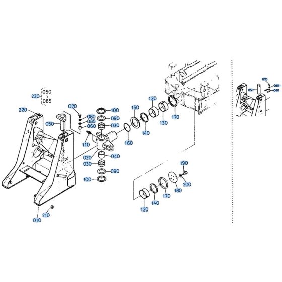Front Frame Assembly for Kubota R400 Loader