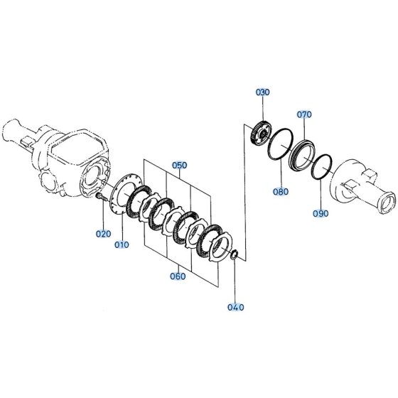 Brake Assembly for Kubota R400 Loader