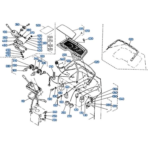Instrument Panel Assembly for Kubota R410 Loader