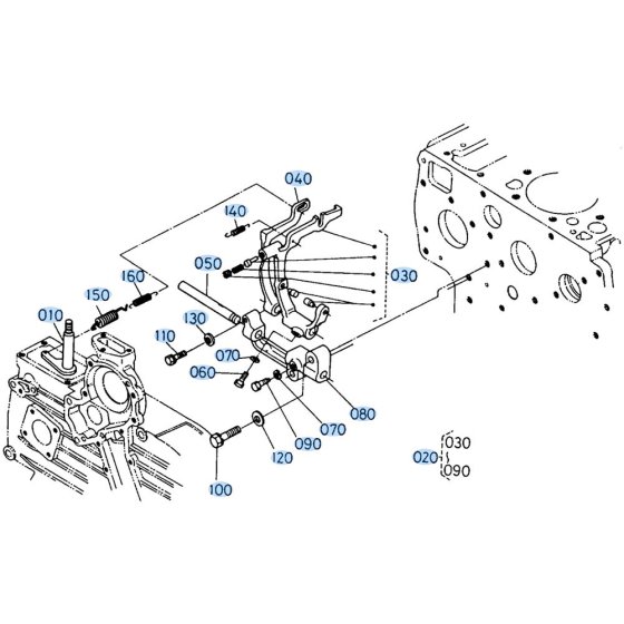 Speed Control Plate Assembly for Kubota R410 Loader