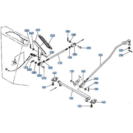 Accelerator Pedal Assembly for Kubota R410 Loader