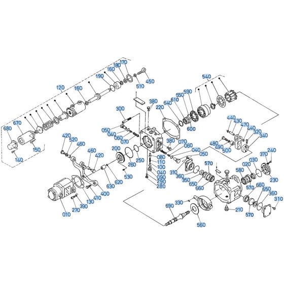 Pump Assembly for Kubota R410 Loader
