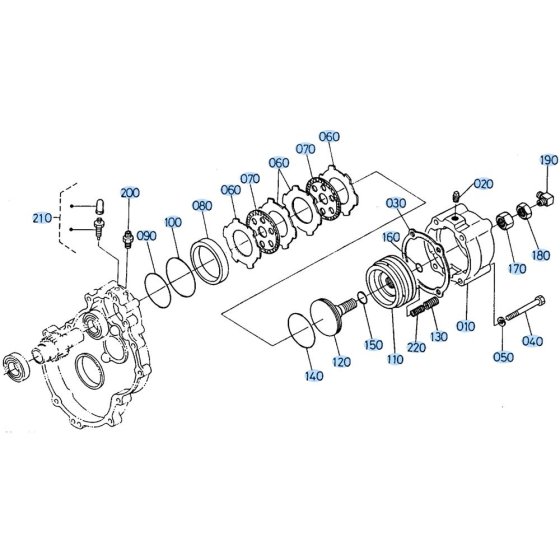 Brake Assembly for Kubota R410 Loader