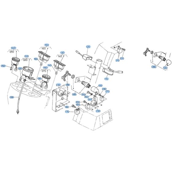 Instrument Panel Assembly for Kubota R420 Loader