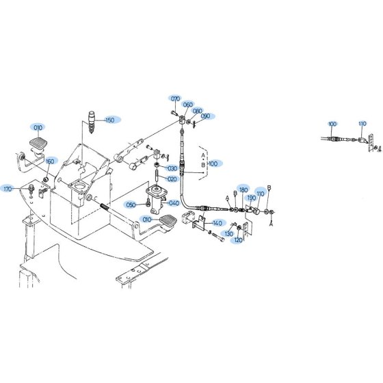 Brake Cylinder Assembly for Kubota R420 Loader